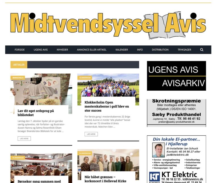 Hjemmeside, app og Facebookside