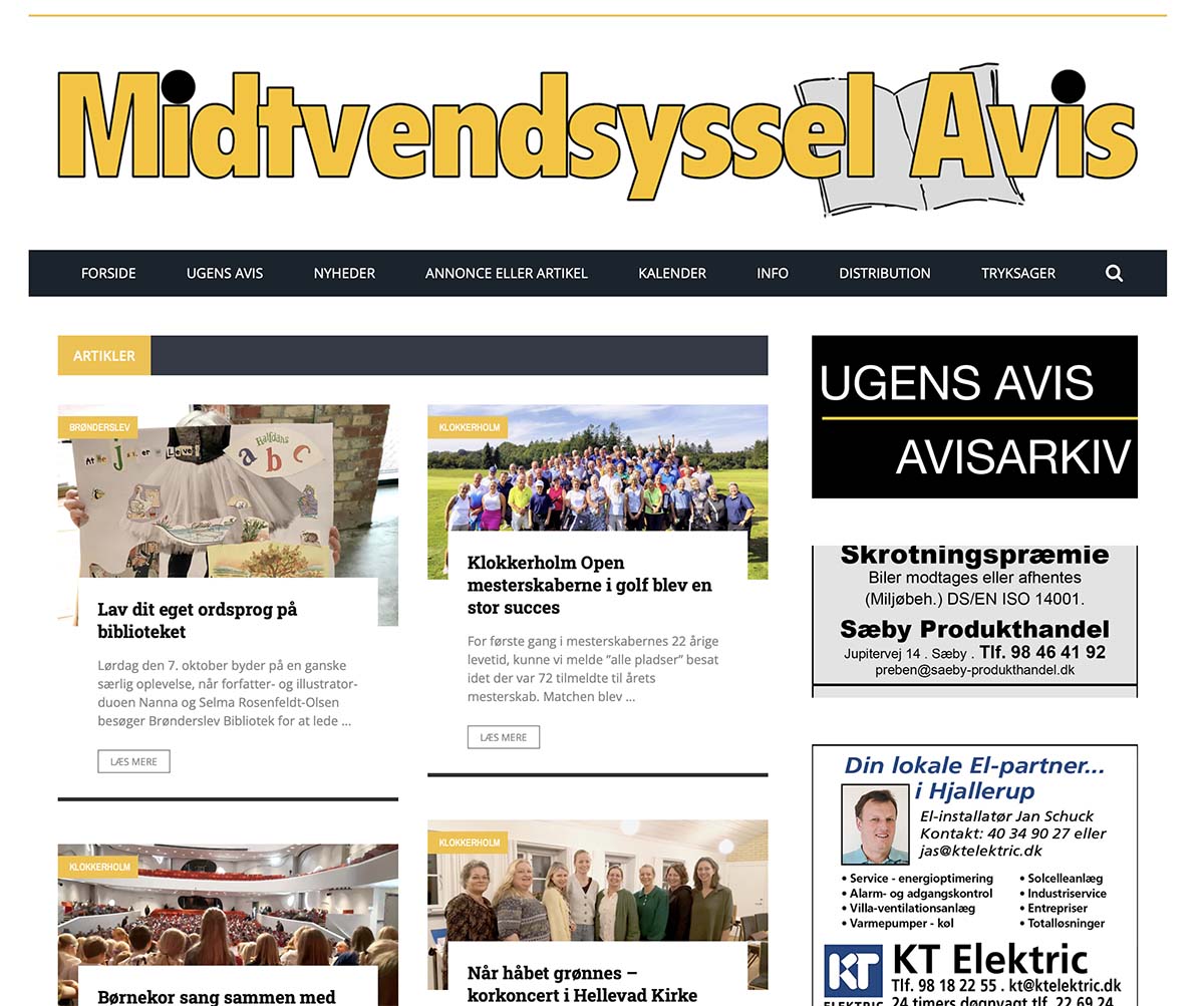 Hjemmeside, app og Facebookside Hjemmeside, app og Facebookside