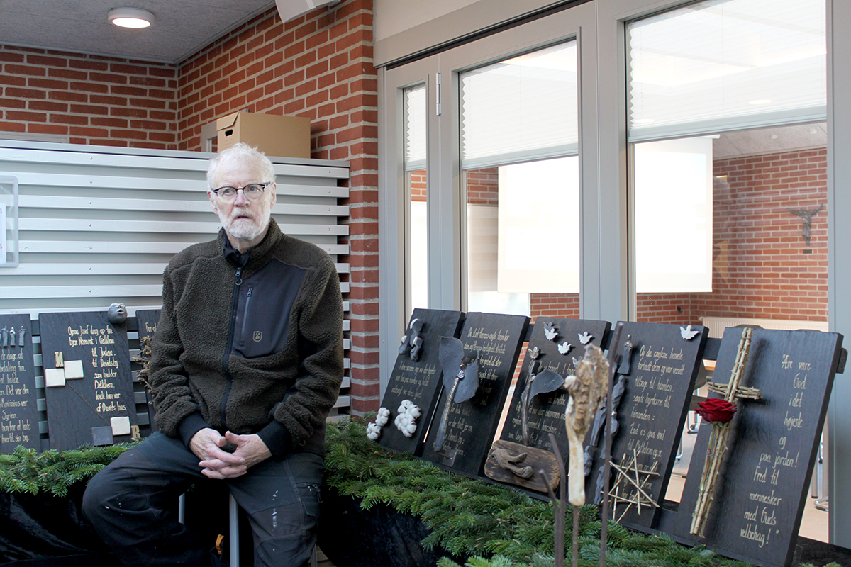 Juleevangeliet udstillet af lokale kunstnere Juleevangeliet udstillet af lokale kunstnere