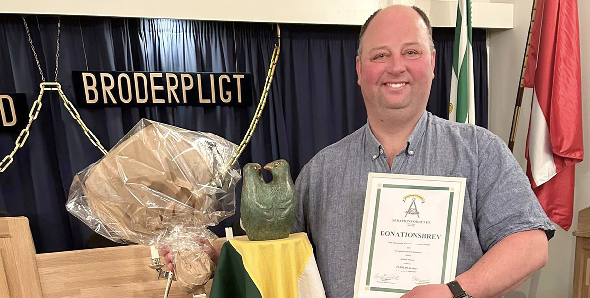 Serapionsprisen til Johnni Olesen fra Hjallerup Serapionsprisen til Johnni Olesen fra Hjallerup