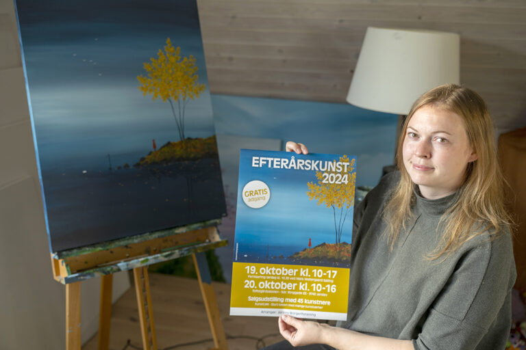 Linnea skaber motiverne i hovedet
