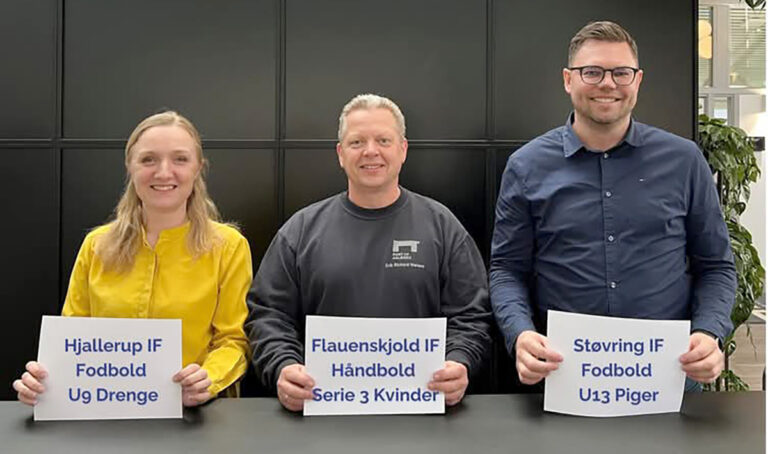 Sponsorat til serie 3 kvinder og U9 drenge