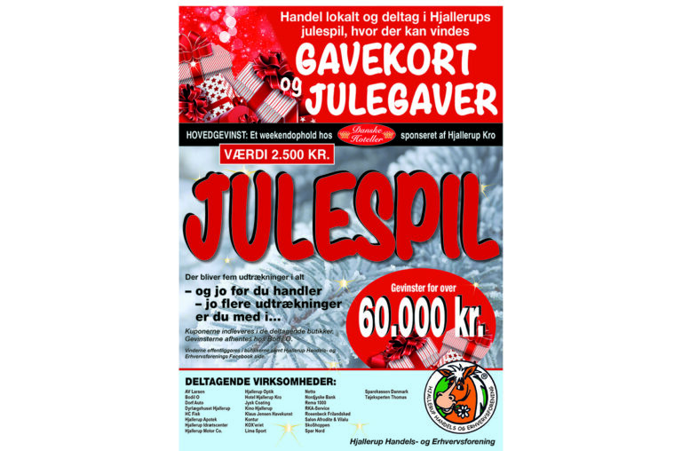 Hjallerup er igen i år klar til årets store julespil