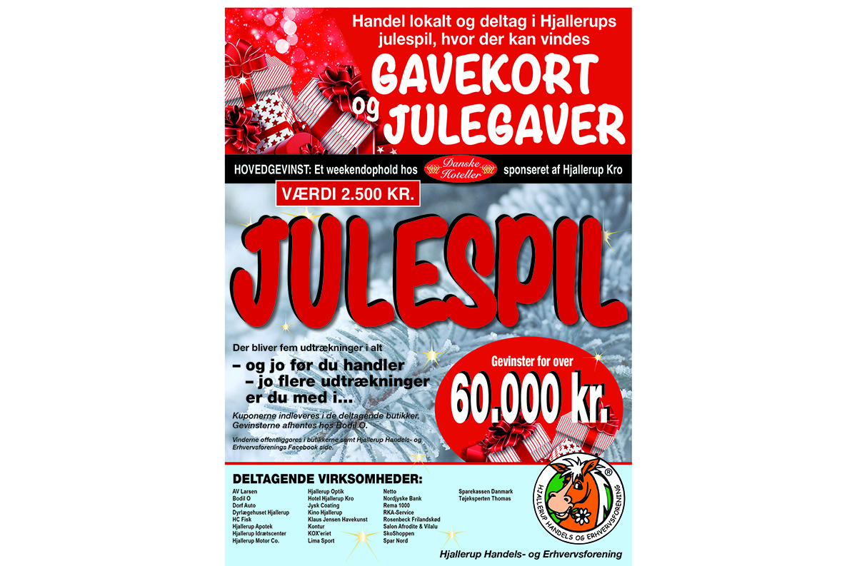 Hjallerup er igen i år klar til årets store julespil Hjallerup er igen i år klar til årets store julespil
