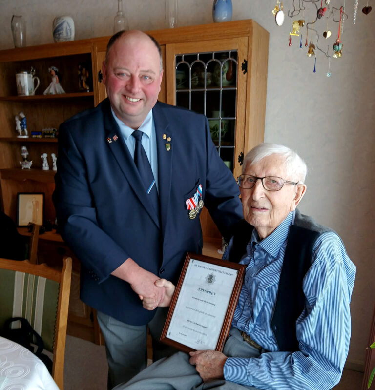 Peer Nørregaard udnævnt til æresmedlem på sin 99 års fødselsdag